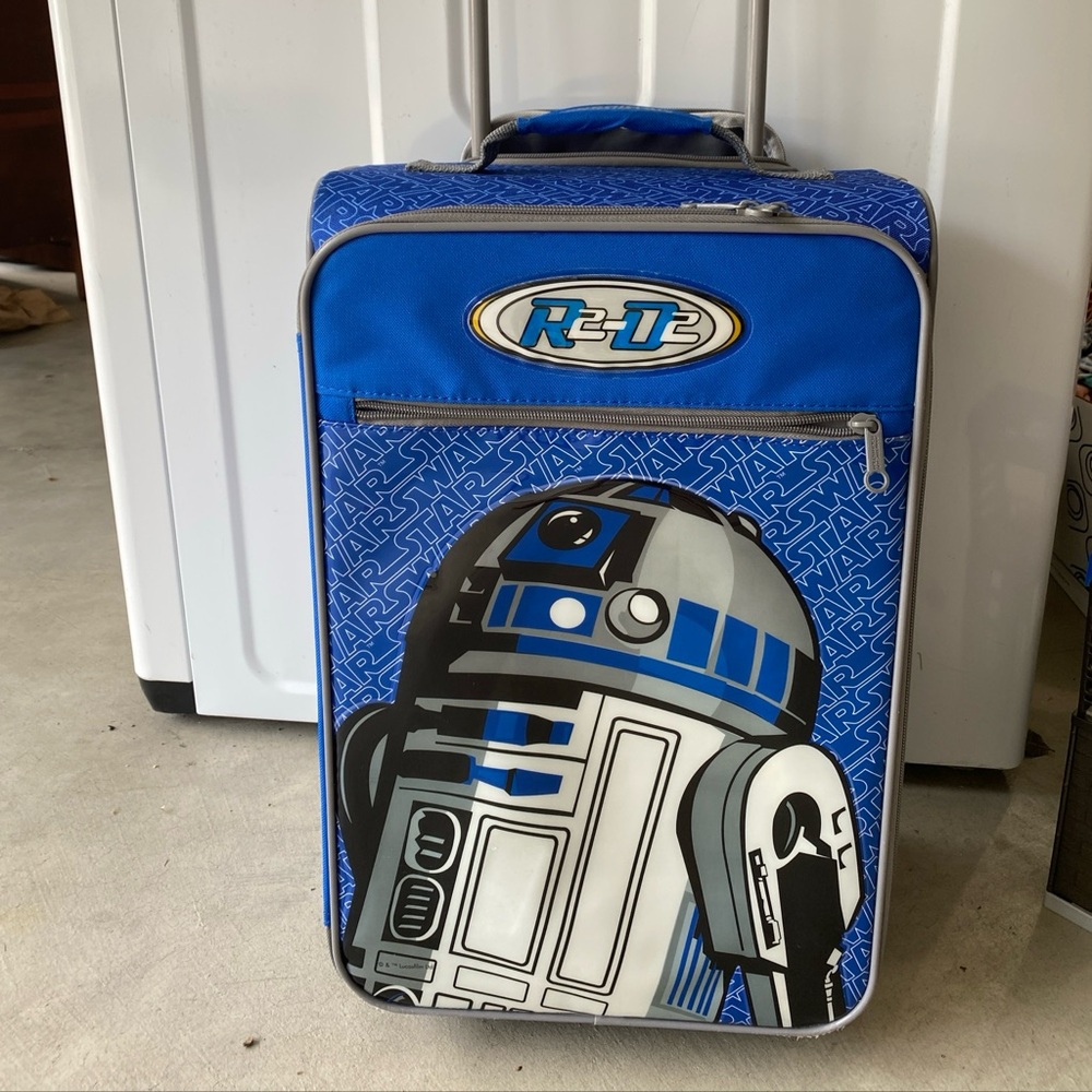 American Tourister STAR WARS R2-D2 LUGGAGE Rolling Suitcase Kids GUC 18x12x8